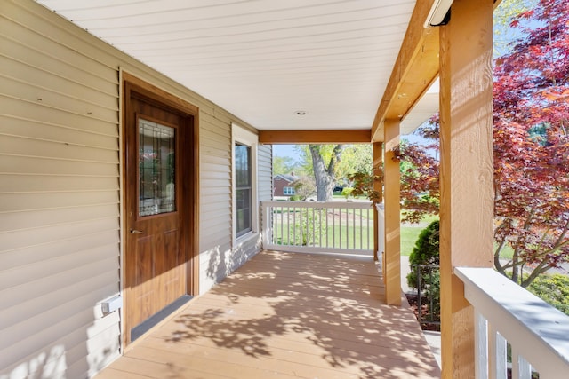 view of patio featuring covered porch