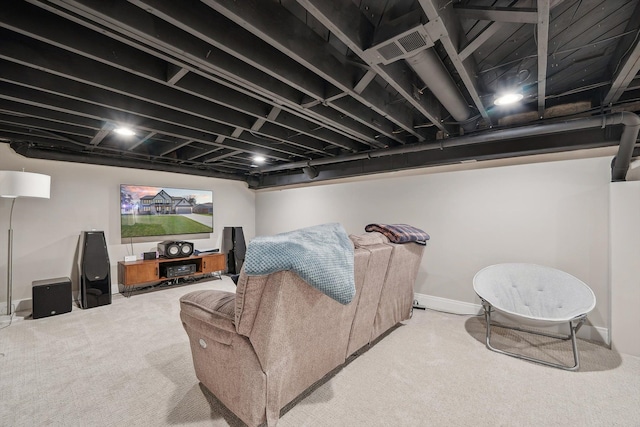 1663 Fairway Dr, Birmingham, MI 48009 - carpeted living area with baseboards
