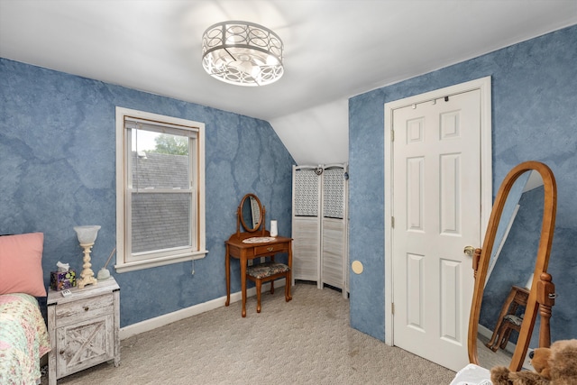 19319 Centralia, Redford, MI 48240 - carpeted bedroom featuring vaulted ceiling