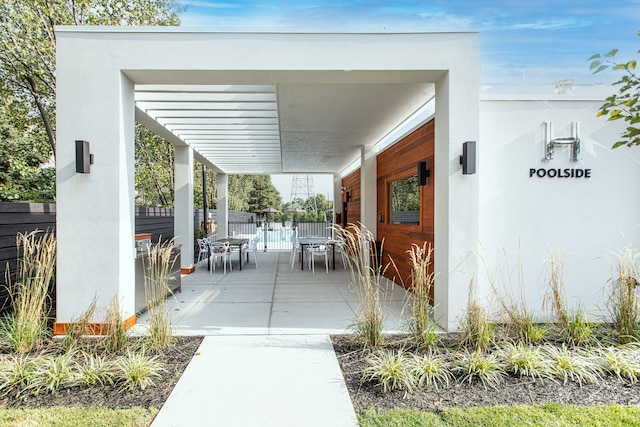533 E Harrison Ave Unit 20, Royal Oak, MI 48067 - view of patio / terrace with fence and outdoor dining space