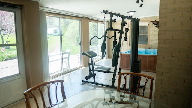 7198 Farr Rd, Onekama, MI 49675 - view of exercise area