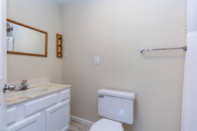 41944 Cherry Hill Rd, Novi, MI 48375 - bathroom featuring vanity, toilet, and baseboards