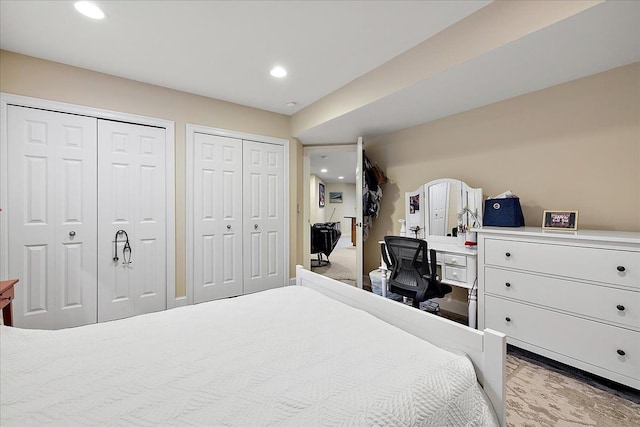 4735 Oakhurst Ridge Rd, Clarkston, MI 48348 - bedroom with multiple closets and recessed lighting