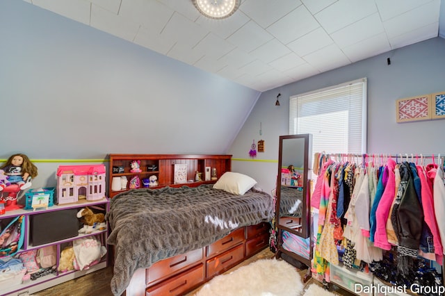 1573 N Whitehall Rd, Muskegon, MI 49445 - bedroom with lofted ceiling