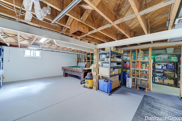 1573 N Whitehall Rd, Muskegon, MI 49445 - below grade area with billiards table