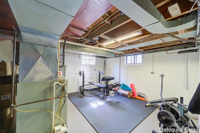 1573 N Whitehall Rd, Muskegon, MI 49445 - workout room featuring heating unit