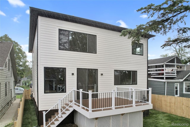 227 W Houstonia Ave, Royal Oak, MI 48073 - rear view of house featuring a deck