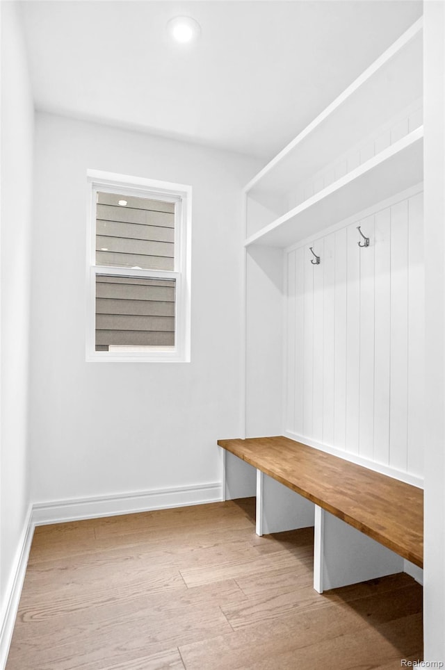 227 W Houstonia Ave, Royal Oak, MI 48073 - mudroom with wood finished floors, baseboards, and recessed lighting