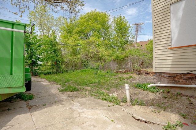 view of fenced backyard