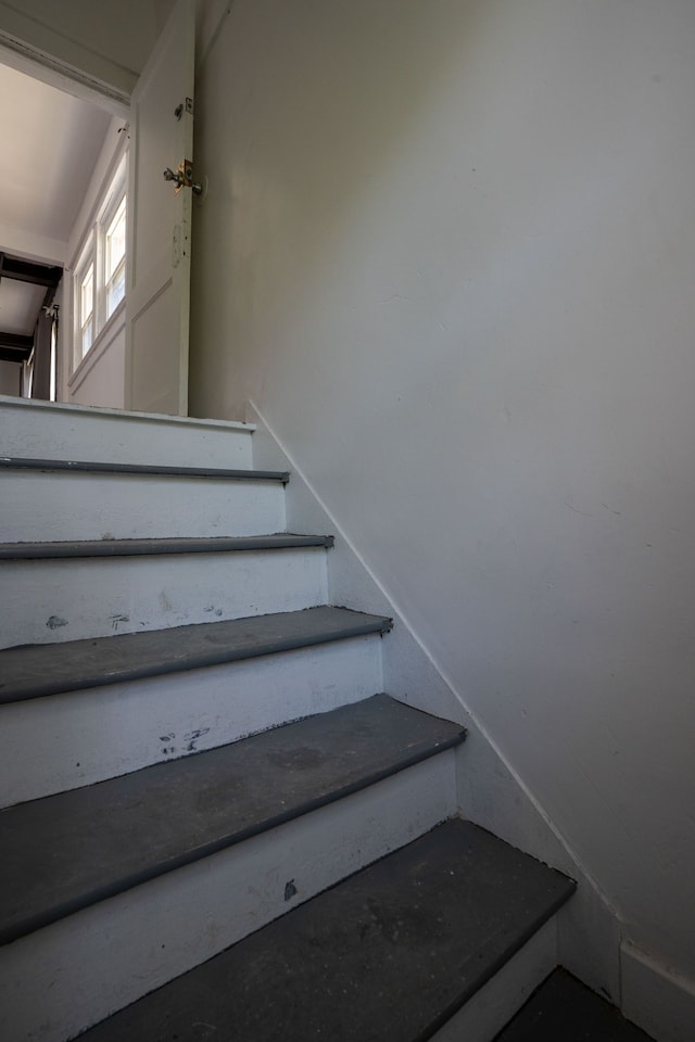 view of staircase