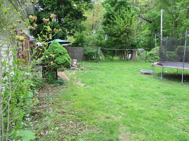 7140 Ridgedale Ln, Lambertville, MI 48144 - view of yard featuring a trampoline