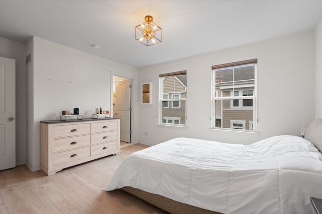 1071 N Sherman Dr Unit B, Royal Oak, MI 48067 - bedroom with light wood finished floors and baseboards