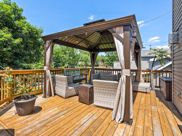 3097 Lansdowne Rd, Waterford, MI 48329 - deck with a gazebo and an outdoor hangout area