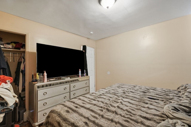 bedroom featuring a closet