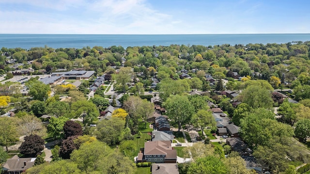 680 Pear Tree Ln, Grosse Pointe Woods, MI 48236 - aerial perspective of suburban area with a nearby body of water