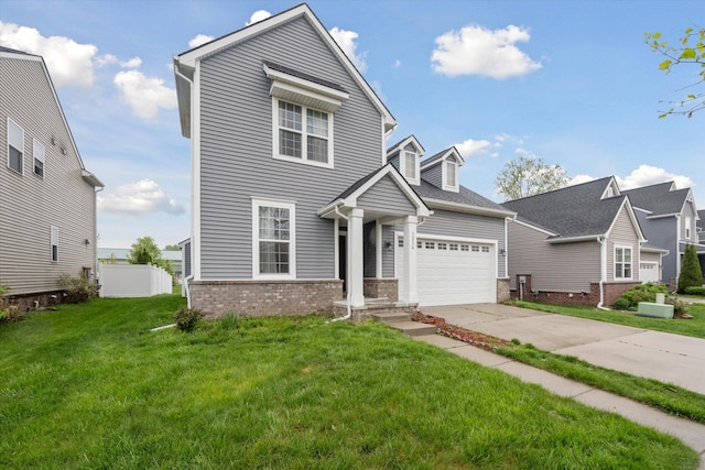 3236 Curtis, Wixom, MI 48393 - traditional-style house with brick siding, driveway, and an attached garage