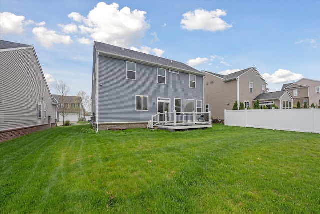 3236 Curtis, Wixom, MI 48393 - back of property featuring a wooden deck and a residential view