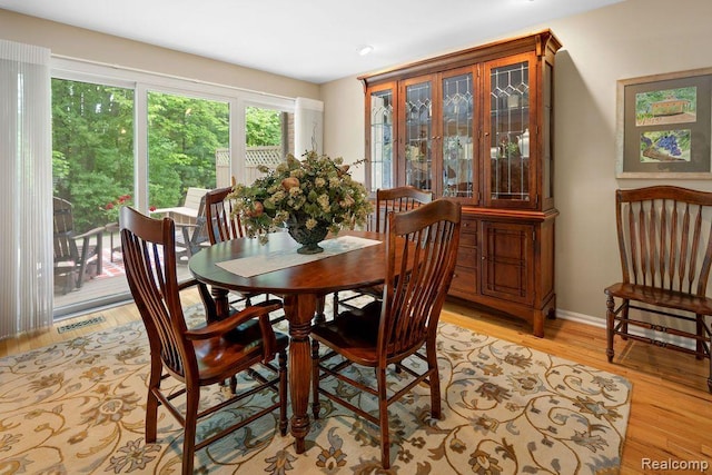 5117 Woodview Ct, Dearborn, MI 48126 - dining space with light wood finished floors and baseboards