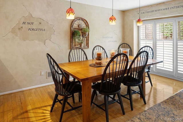 5117 Woodview Ct, Dearborn, MI 48126 - dining area with light wood-style flooring and baseboards