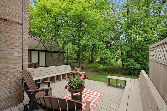 5117 Woodview Ct, Dearborn, MI 48126 - view of wooden terrace