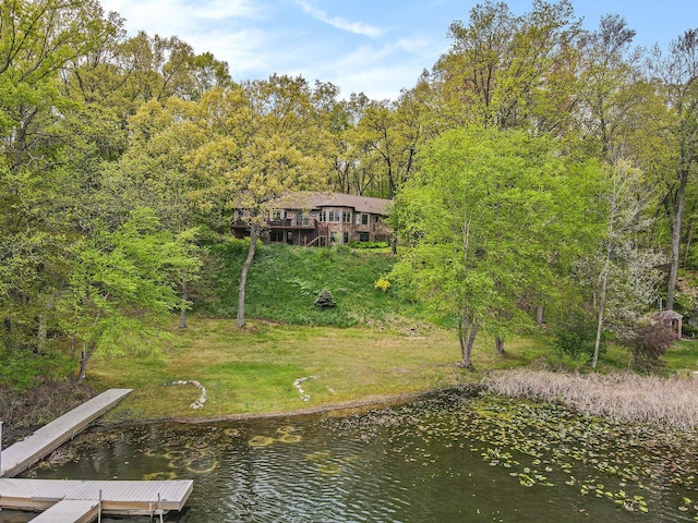 14965 Loon Lake Dr, Bellevue, MI 49021 - dock with a water view
