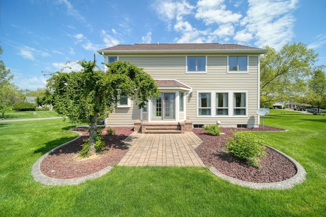 1287 Deer Run, Grass Lake, MI 49240 - rear view of property with a yard