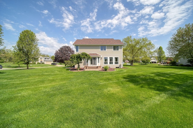 1287 Deer Run, Grass Lake, MI 49240 - rear view of property featuring a lawn and crawl space