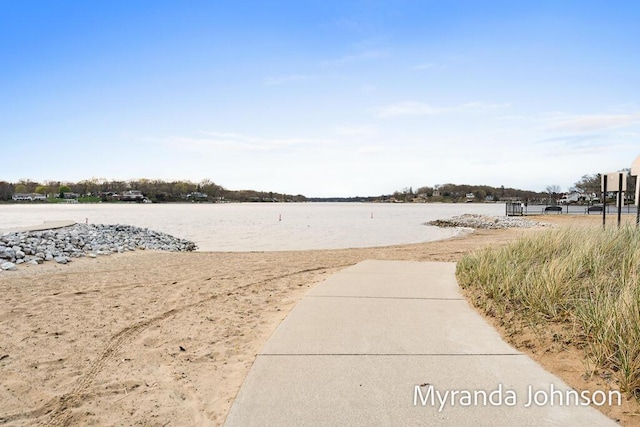 15926 Beach Dr, Spring Lake, MI 49456 - view of yard with a water view