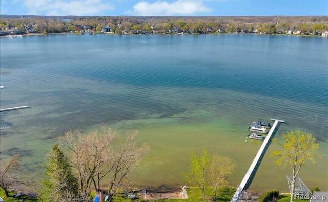 3884 Cass Elizabeth Rd, Waterford, MI 48328 - aerial view of a large body of water