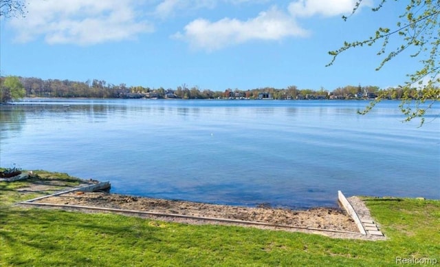 3884 Cass Elizabeth Rd, Waterford, MI 48328 - dock area featuring a water view