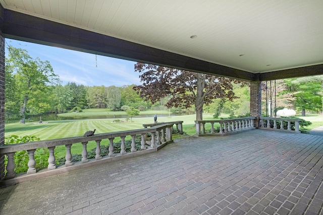 2103 E Newark Rd, Lapeer, MI 48446 - view of patio featuring view of golf course and view of scattered trees