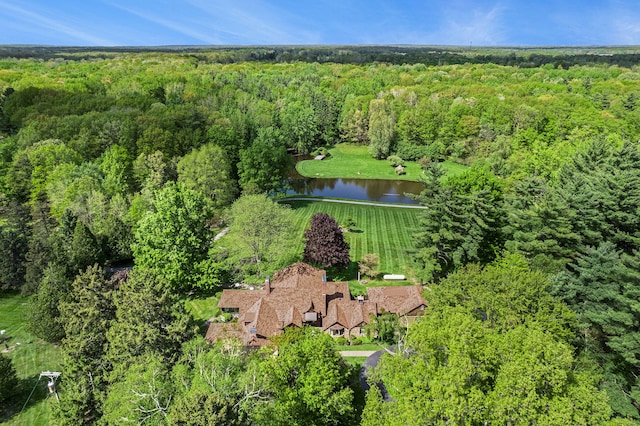 2103 E Newark Rd, Lapeer, MI 48446 - view of subject property with a heavily wooded area and a nearby body of water