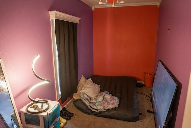 109 E 5th St, Shelby, MI 49455 - carpeted bedroom featuring ornamental molding