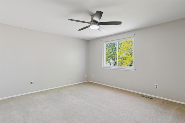 2374 Berwick Dr, Canton, MI 48188 - empty room with a ceiling fan, baseboards, and light colored carpet