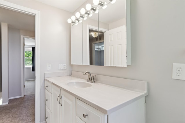 2374 Berwick Dr, Canton, MI 48188 - bathroom featuring vanity and baseboards