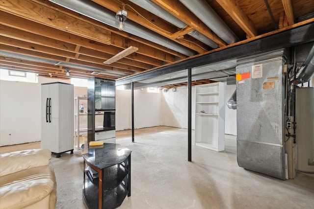 2374 Berwick Dr, Canton, MI 48188 - basement featuring heating unit