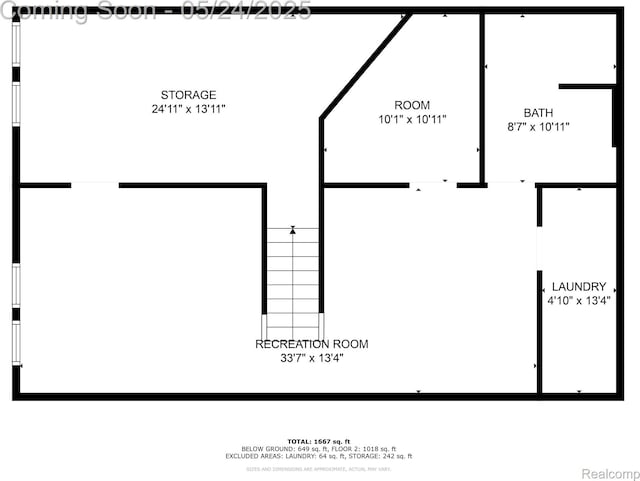 508 Chamberlain St Unit 8, Flushing, MI 48433 - floor plan / room layout
