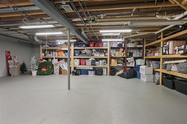 view of storage