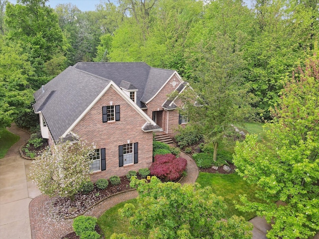 42259 White Hart Blvd, Canton, MI 48188 - aerial view of property and surrounding area featuring a forest
