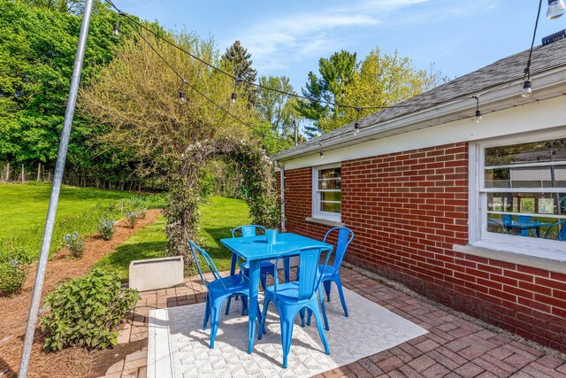 212 W Mckay St, Saline, MI 48176 - view of patio featuring outdoor dining space