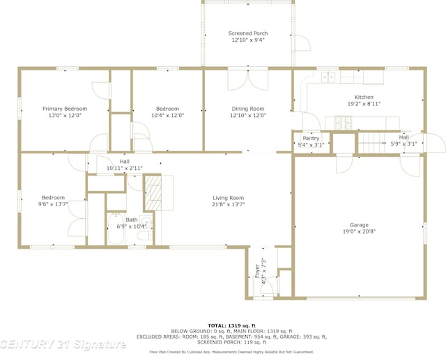 1415 Coolidge Ave, Saginaw, MI 48638 - floor plan / room layout