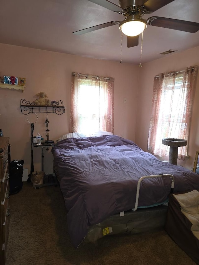 28465 John Hauk St, Garden City, MI 48135 - carpeted bedroom with multiple windows and a ceiling fan