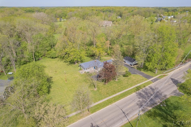 601 N Occidental Rd, Tecumseh, MI 49286 - view from above of property with a heavily wooded area