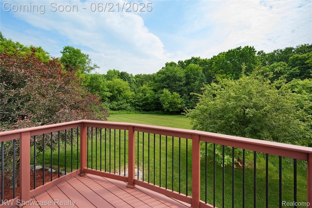 2449 Woodvale Trl, Brighton, MI 48114 - wooden terrace with a yard