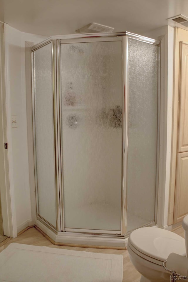 9299 Parkland Dr, Ypsilanti, MI 48197 - bathroom with toilet and a shower stall