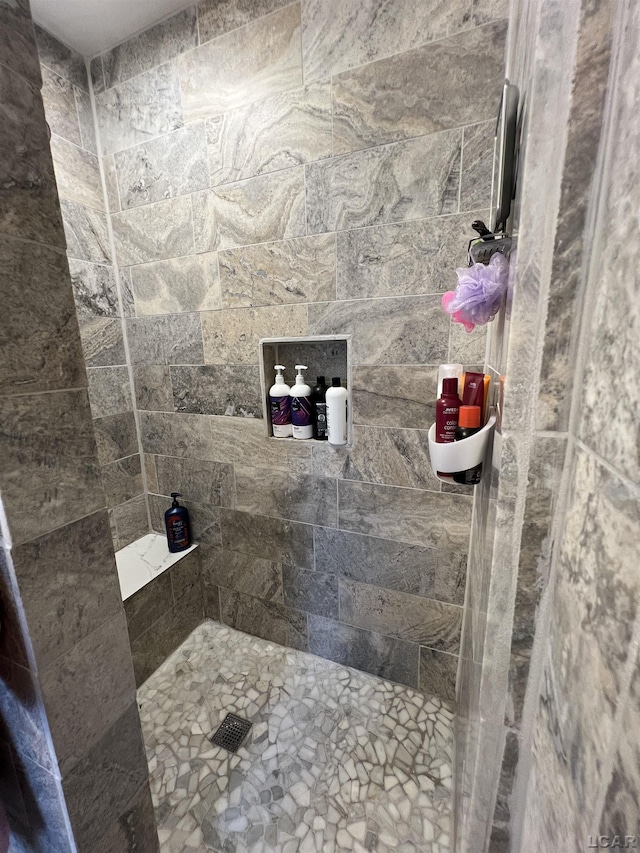 9299 Parkland Dr, Ypsilanti, MI 48197 - bathroom with a tile shower