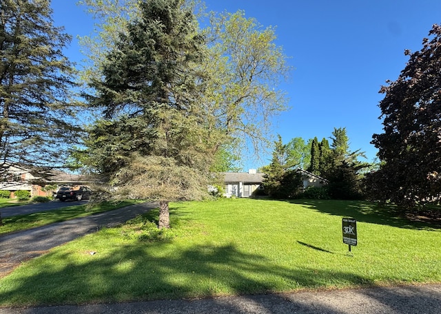 8610 N Waumegah Rd, Clarkston, MI 48348 - view of front of home with a front lawn