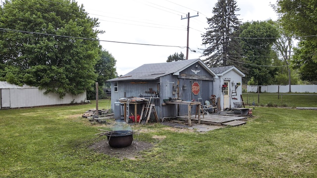 225 Myers Rd, Lapeer, MI 48446 - back of property featuring an outbuilding