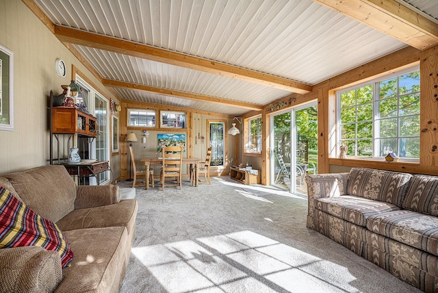 3309 Dumont Lake Dr, Allegan, MI 49010 - living room featuring carpet floors