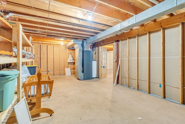 144 Westshore Dr, Jerome, MI 49249 - unfinished basement featuring heating unit